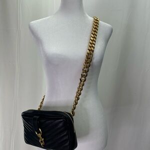Rebecca Minkoff Black Crossbody Bag with Gold Chain